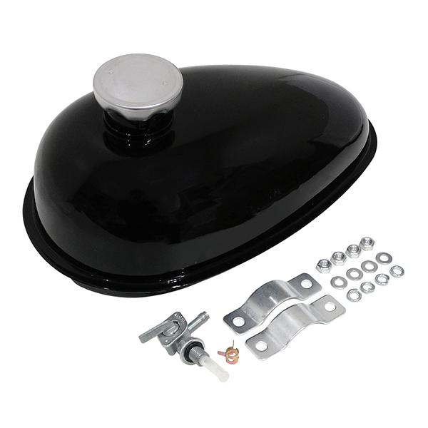 オートバイ用 ミニガソリンタンク 2L ブラック 燃料タンク 燃料