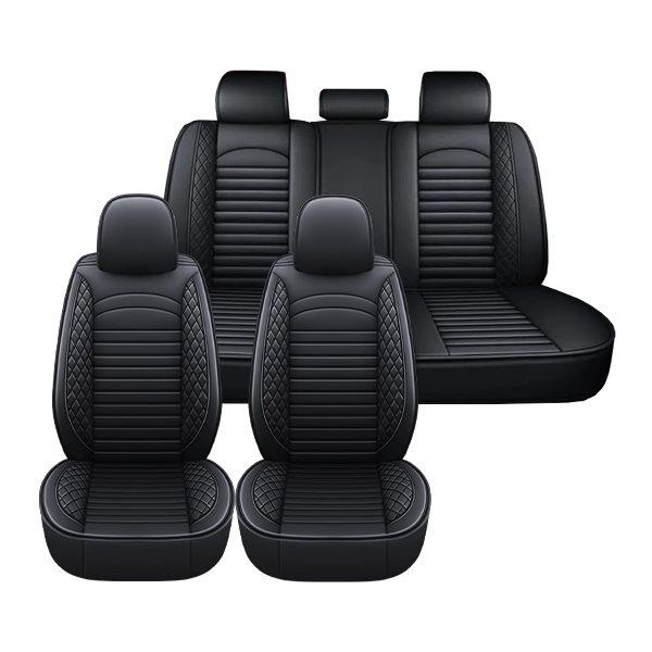 送料無料 スズキ エスクード YE21S 汎用 レザー シートカバー ブラック 運転席 助手席 2列目 前後席 被せるタイプ