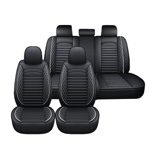 送料無料 ホンダ ステップワゴン RK1 RK2 RK3 RK4 RK5 RK6 汎用 レザー シートカバー ホワイト 運転席 助手席 2列目 前後席 被せるタイプ