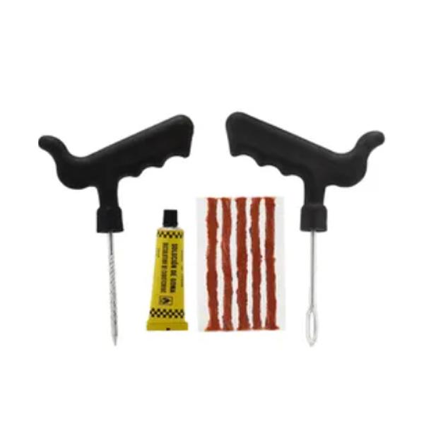 車やバイクがパンクした際に応急処置が出来ます。万が一の緊急事態のためにお車にあると安心です。使用手順(1) 刺さったものを抜きます(2) スクリュードライバーで穴を少し広げます(3) ラバースティックをインサートドライバーに通しラバーセメン...