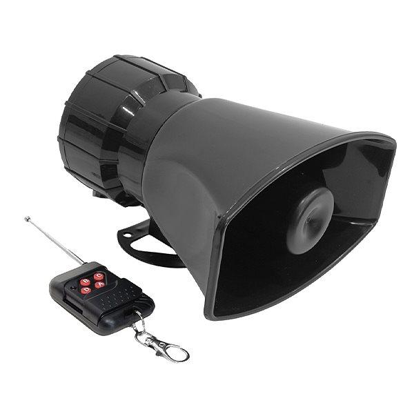 12V リモコン式 サイレン 7パターン 警報 大音量130dB スピーカー