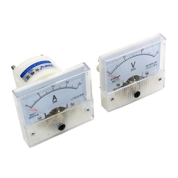 直流電圧計 最大範囲 30V / 直流電流計 20A アナログメーター セット