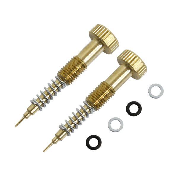 【メール便】 ケイヒン CVK30/32/34/36/CV40 キャブ パイロットスクリュー 2個 エアスクリュー 社外品 イナズマ400 GSX400FS GK7BA