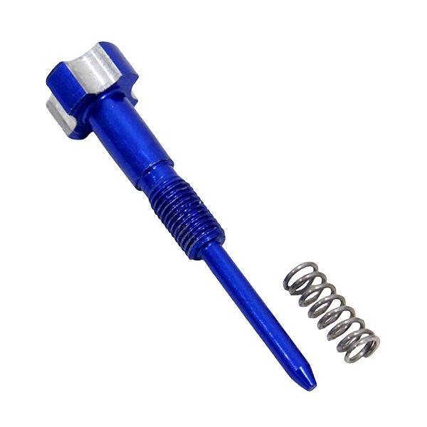 【メール便】 ケイヒン PWK キャブレタ一 エアスクリュー ブルー 1本 M6 P0.75 セロー225 モンキー NSR50 KDX125 KLX125 社外品 互換品