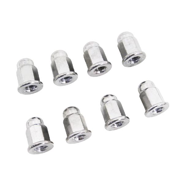 マフラーナット M6 ピッチ1.0 全長17mm 8個セット 新品 マフラー