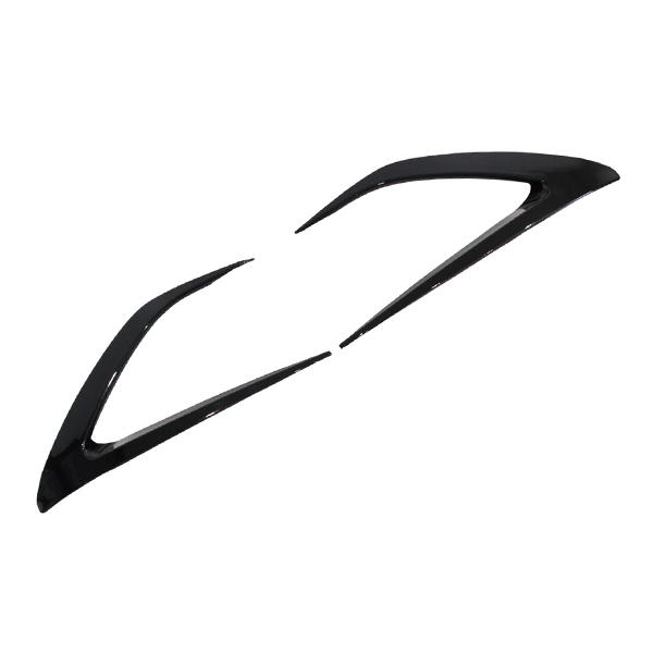 マツダ ロードスター RF ND型 全年式 フロント フォグ カバー 左右セット ABS製 グロスブラック MX-5 エアロ バンパー カスタム