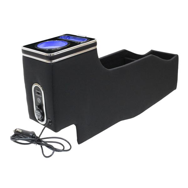 N-BOX カスタム JF5 JF6 センター コンソールボックス PUレザー LED シガー USB TYPE-C ドリンクホルダー スマホ入れ 収納