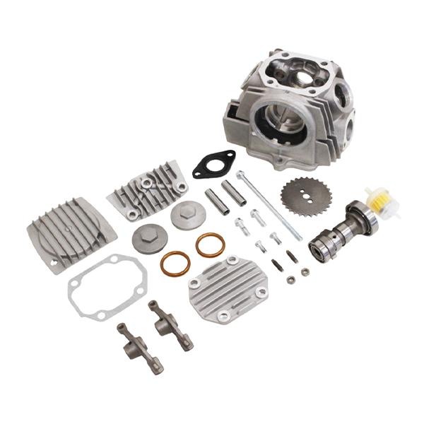 横型エンジン12V車用のビッグバルブキットです。シリンダーのみボアアップしている車両等におすすめです。バルブは組み込み済みですが、擦り合せは行っておりません。※タペット調整は必ず行って下さい。※6V車は非対応です。※車両によっては取付時に加...