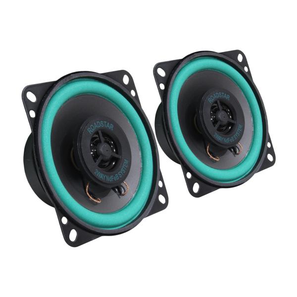 高音質 カー スピーカー 2WAY コアキシャル内臓 100W 10cm対応 2個セット 12V 高音域 中音域 ダッシュボード ドア リア リヤ 交換