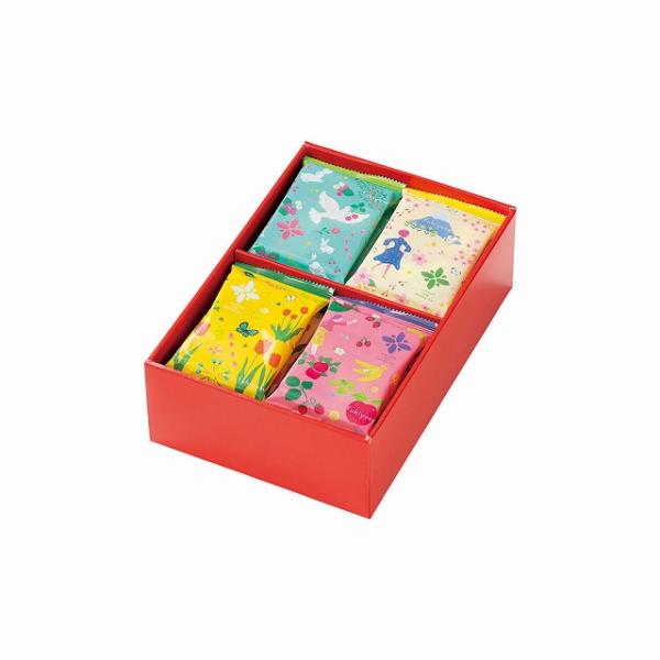 ●青袋：麻布あげ だし塩／小丸あげ 甘辛醤油／うさぎ／小鳥／もみの木／えんどう豆●黄袋：麻布あげ だし塩／小丸あげ 黒糖／チューリップ／蝶々／焼きとうもろこし／金平糖　赤・緑●クリーム袋：塩レモンあげ／砂糖付き梅あられ／小丸のり醤油／富士山...