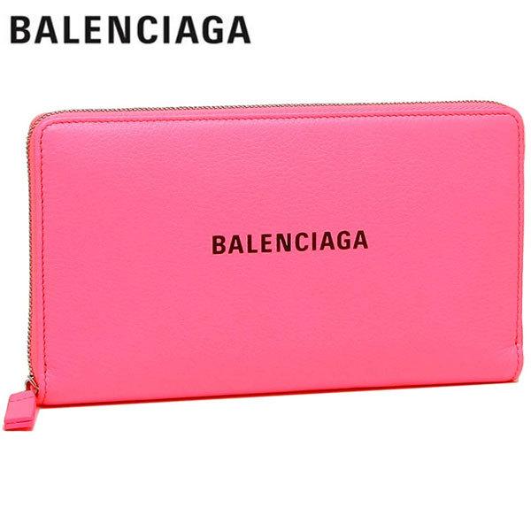 バレンシアガ BALENCIAGA 長財布 ピンク ラウンドファスナー BALENCIAGA バレンシアガ 長財布 ラウンドファスナー ピンク