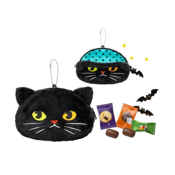 ハロウィン ギフト お菓子 メリー ニャンダフルポーチ 5個入