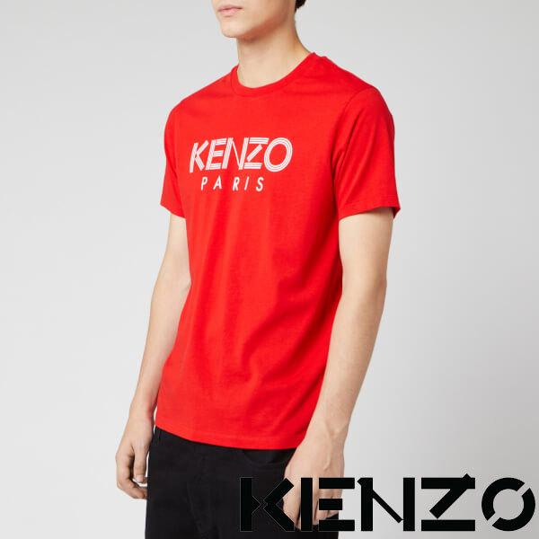 KENZO ケンゾー トップス メンズ Tシャツ レッド Lサイズ 入園 入学