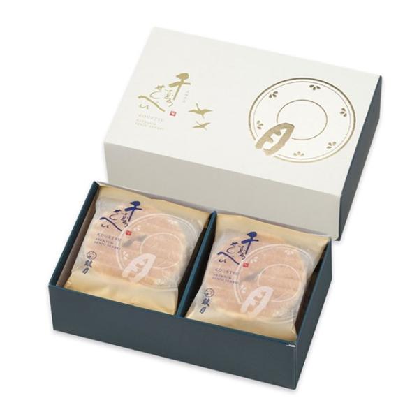 敬老の日 ギフト 鼓月 プレミアム千寿せんべい 6枚入り