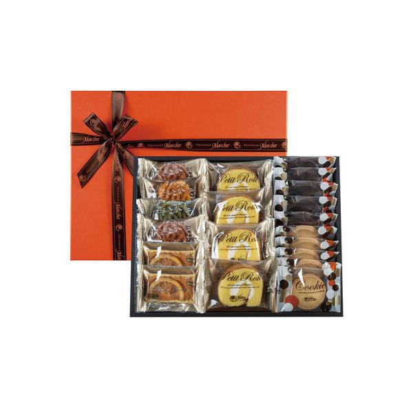 堂島プティロール、バラのフィナンシェ、クッキー、パイが入った焼菓子ボックス。 素材選びから製法に至るまでこだわり抜いた、シェフの自信作ばかりを詰め合わせました。 20点入：サブレバター、サブレショコラ 各5点 堂島プティロール 4点、パイオ...