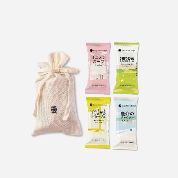 Soup Stock Tokyo フリーズドライ 4種のスープセット 巾着付き