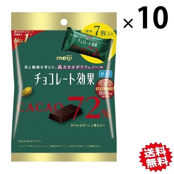 処分品 明治 チョコレート効果72 小袋7枚入り 10袋 チョコレート 送料無料 ポスト投函便 ハイカカオ 賞味期限21 6 Tyokore Tokouka7 プラムテラスネット 通販 Yahoo ショッピング