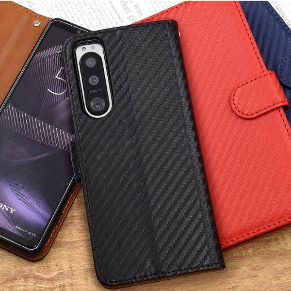 Xperia 5 III �X�}�z�P�[�X �J�[�{���f�U�C���蒠�^�P�[�X �J�o�[ �G�N�X�y���A5 iii �蒠�^ �X�}�z�J�o�[ �ی� �X�^���h �J�[�h���[ SO-53B/SOG05/A103SO