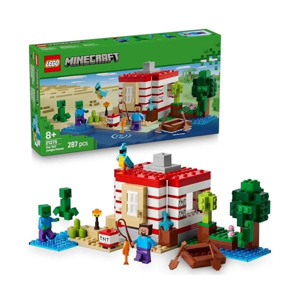 レゴLEGO マインクラフト TNT ジャングルハウス おもちゃ 玩具 誕生日 プレゼント ブロック 女の子 男の子 子供 8歳 9歳 10歳