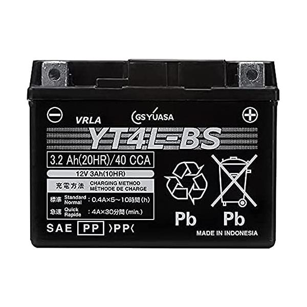GSユアサ YT4L-BS シールド型 バイク用バッテリー  ジーエス ユアサ