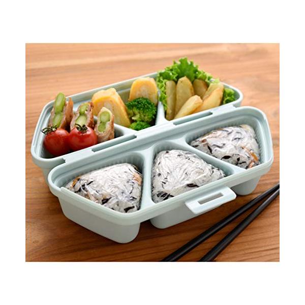アーネスト おにぎりケース 弁当箱 おかずもOK おにぎり 型 簡単おにぎりキット&ケース ムスビート 大手飲食店愛用ブランド ブルー A-77