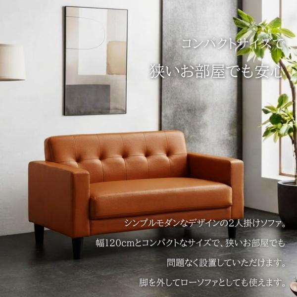 �\�t�@�[ �\�t�@ 2�l�|�� 2�l�p 2�l �R���p�N�g �ȃX�y�[�X ������� ������v ���烌�U�[ PVC ��l�|�� ��l�p ��l ���[�o�b�N �r���O�� ���[�\�t�@�[ ���i�摜1