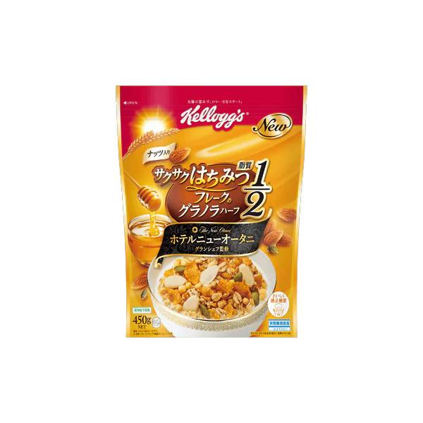 ケロッグ サクサクはちみつフレークのグラノラハーフ ホテルニューオータニ グランシェフ監修 袋 450g 13 5119 プラスワンショップ 通販 Yahoo ショッピング