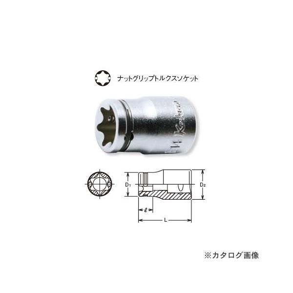 �R�[�P�� ko-ken 3/8"(9.5mm) 3425(2B)E20 �i�b�g�O���b�v�g���N�X�\�P�b�g