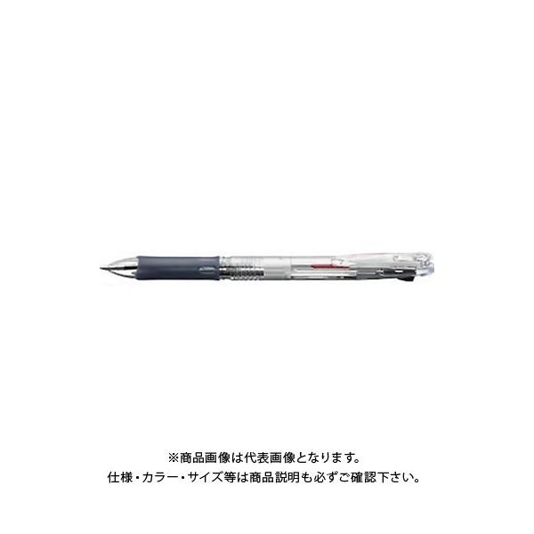 ゼブラ 油性ボールペン クリップ-オン スリム 2C [黒/赤] 0.7mm 透明