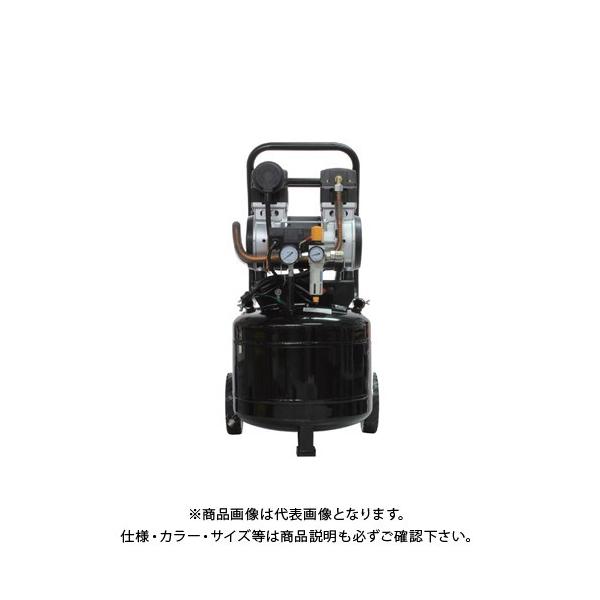 (運賃見積り)(直送品)ムサシトレイディング 静音オイルレスコンプレッサー 38L 縦型 DZW038TBK