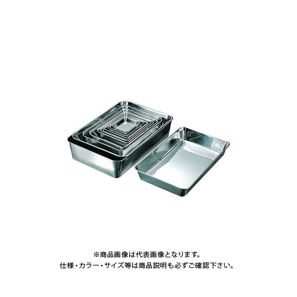 送料別途)(直送品)スギコ産業 ステンレスバット 角バット W352×D265