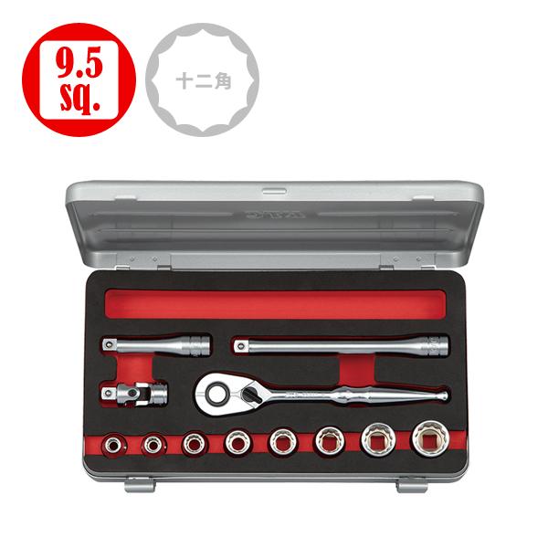 KTC KTC TB312WA 9.5sq. ソケットセット (十二角) [12点] TB312WA 