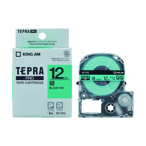 KING JIM yzuevvPROe[v 12mm ΃x/ 8m SC12G