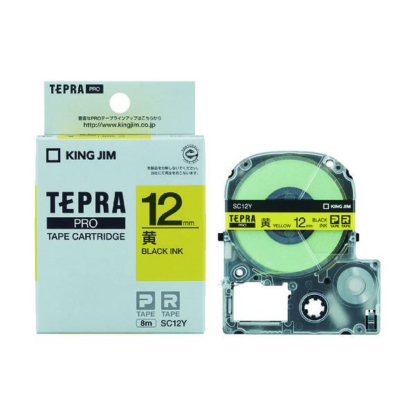 KING JIM �y�����z�u�e�v���vPRO�e�[�v 12mm �����x��/������ ����8m SC12Y