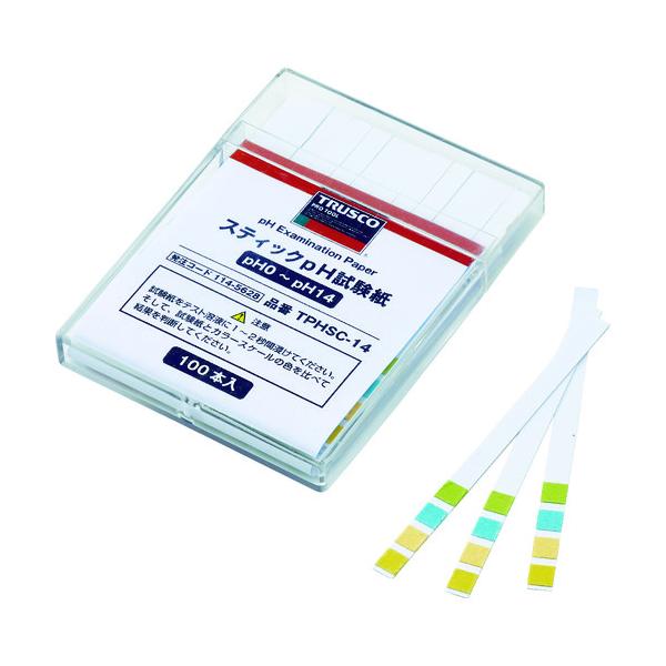 TRUSCO �X�e�B�b�NpH������ (pH0�`14) TPHSC-14