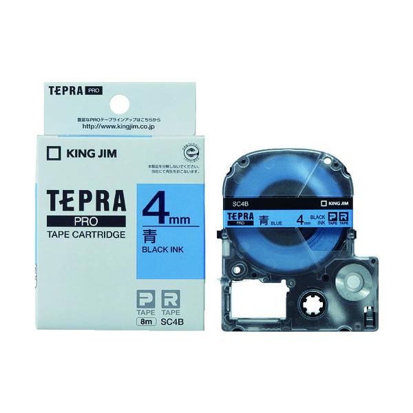 KING JIM �y�����z�u�e�v���vPRO�e�[�v 4mm ���x��/������ ����8m SC4B