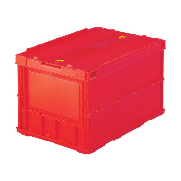 TRUSCO ���^�܂肽���݃R���e�i �I���R�� 50L ���b�N�t�^�t ���b�h �� TR-C50B:R