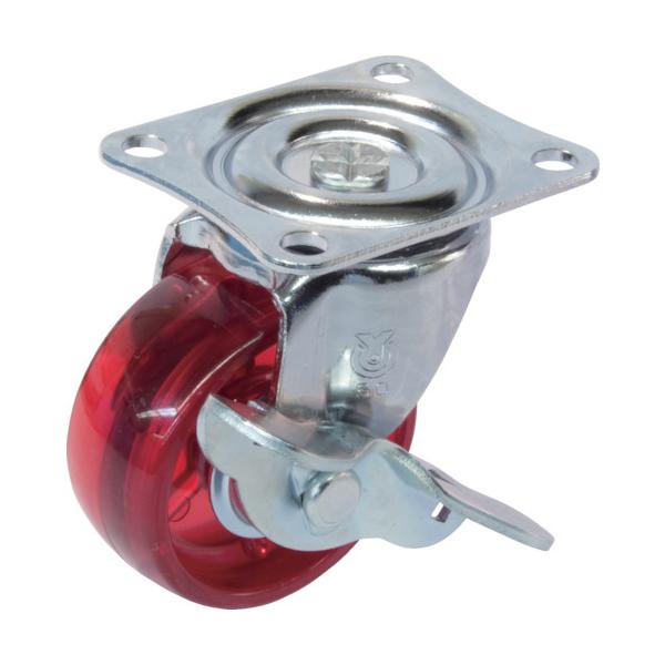 ���[�G�C �v���[�g�� ���� �L���X�^�[ �ԃ|���J�[�{�l�[�g �ԗ֌a50mm �X�g�b�p�[�t�� G�^�C�v G-S�^ ��t���@46×35 G-50PCS-R