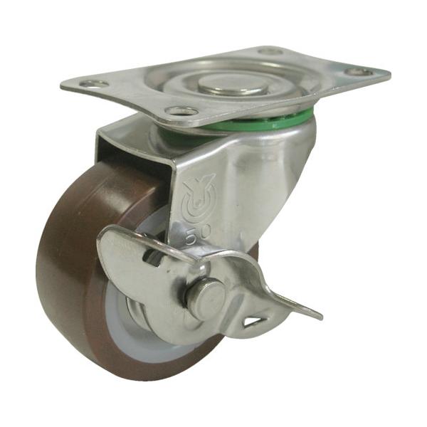 ���[�G�C �v���[�g�� ���� �X�e�����X�L���X�^�[ �E���^�� �ԗ֌a50mm �X�g�b�p�[�t�� E�^�C�v SUS-E-S�^ ��t���@56×28 SUS-E-50URS