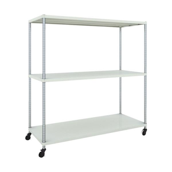 (�����ʓr)(�����i)TRUSCO �X�`�[�����b�N �t�F�j�b�N�X���b�N 1500X600 3�i U�ԗ֕t W�F �R�ە��̓h�� PER-5563-U125-W