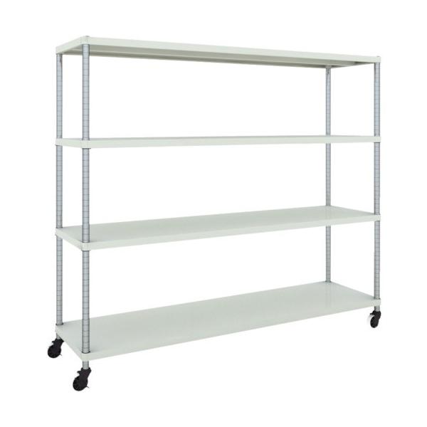 (�����ʓr)(�����i)TRUSCO �X�`�[�����b�N �t�F�j�b�N�X���b�N 1800X450 4�i U�ԗ֕t W�F �R�ە��̓h�� PER-5644-U125-W