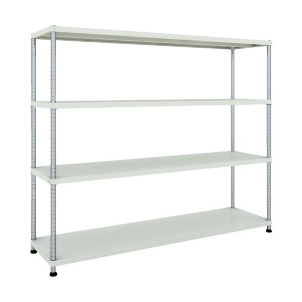 (�����ʓr)(�����i)TRUSCO �X�`�[�����b�N �t�F�j�b�N�X���b�N 1800X450 4�i W�F �R�ە��̓h�� PER-5644-W