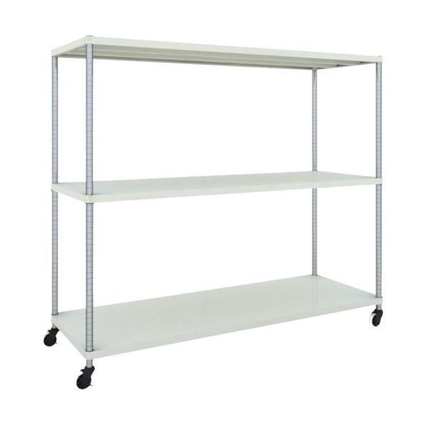 (�����ʓr)(�����i)TRUSCO �X�`�[�����b�N �t�F�j�b�N�X���b�N 1800X600 3�i U�ԗ֕t W�F �R�ە��̓h�� PER-5663-U125-W