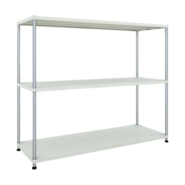 (�����ʓr)(�����i)TRUSCO �X�`�[�����b�N �t�F�j�b�N�X���b�N 1800X600 3�i W�F �R�ە��̓h�� PER-5663-W