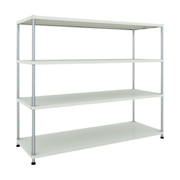 (�����ʓr)(�����i)TRUSCO �X�`�[�����b�N �t�F�j�b�N�X���b�N 1800X600 4�i W�F �R�ە��̓h�� PER-5664-W