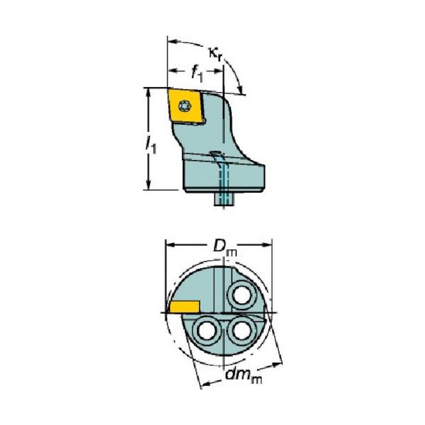 SANDVIK �R���^�[��SL �R���^�[��107�p�J�b�e�B���O�w�b�h(410) 570-SCLCR-16-06