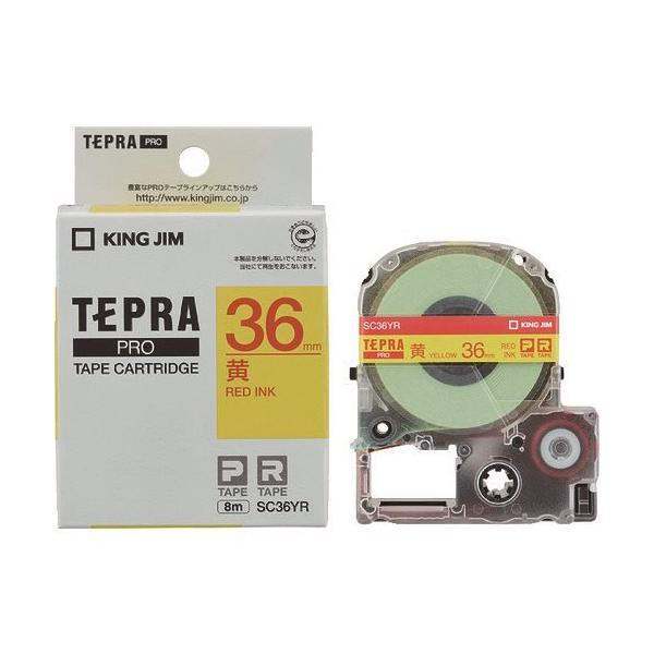 KING JIM �y�����z�u�e�v���vPRO�e�[�v 36mm �����x��/�ԕ��� ����8m SC36YR