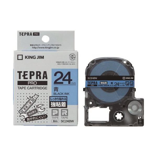 KING JIM �y�����z�u�e�v���vPRO�e�[�v 24mm ���S�����x�� ���x��/������ ����8m SC24BW
