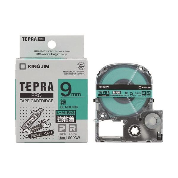 KING JIM �y�����z�u�e�v���vPRO�e�[�v 9mm ���S�����x�� �΃��x��/������ ����8m SC9GW
