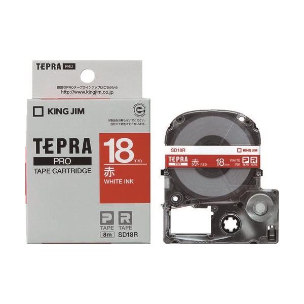 KING JIM �y�����z�u�e�v���vPRO�e�[�v 18mm �ԃ��x��/������ ����8m SD18R